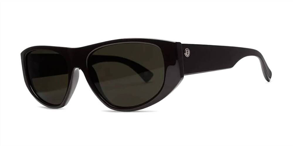NEW ELECTRIC LABEL men's stanton polarized sunglasses in gloss black / ohm grey